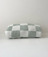 Bengali Bedding | Fitted Jersey Cotton Sheet - Sage Gingham