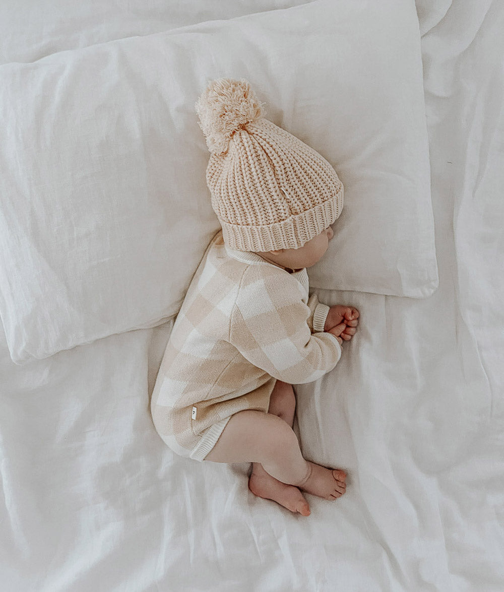 Bengali Baby | Knitwear Beanie - Chunky Tan