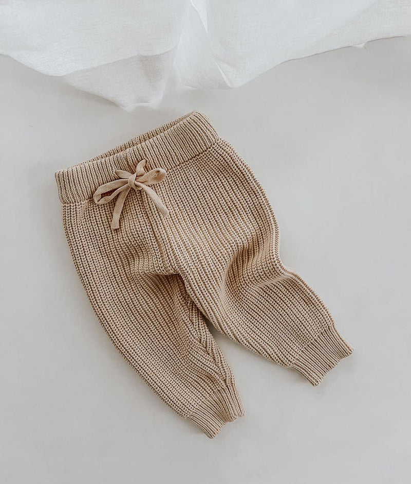 Bengali Baby | Knitwear Pants - Chunky Tan