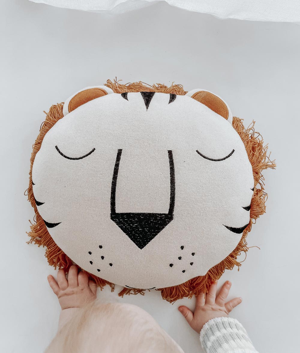 Bengali Baby Natural Cotton Teddys & Pillows Lion Cushion Bengali