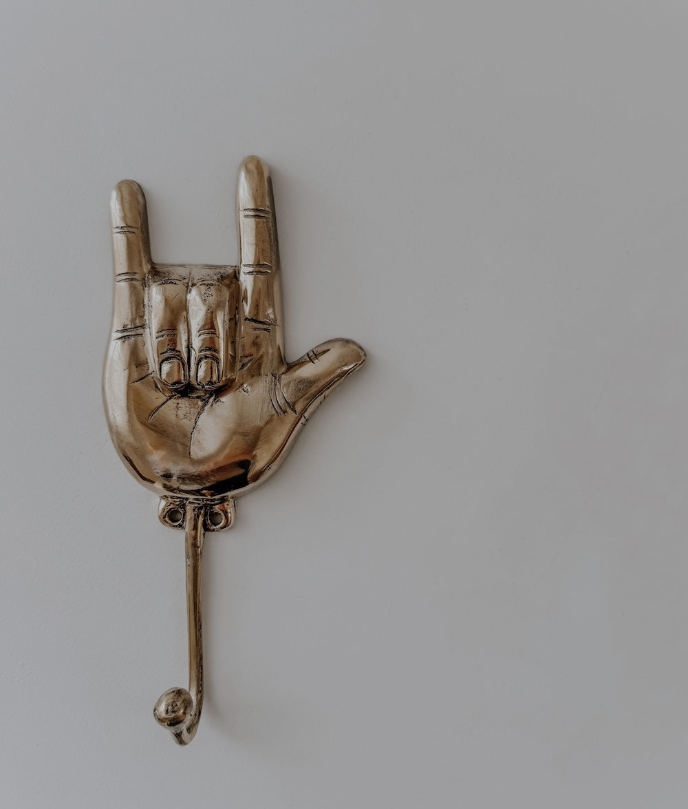 Bali Home™ | Balinese Brass Hooks & Hangers - Rock-On Hands