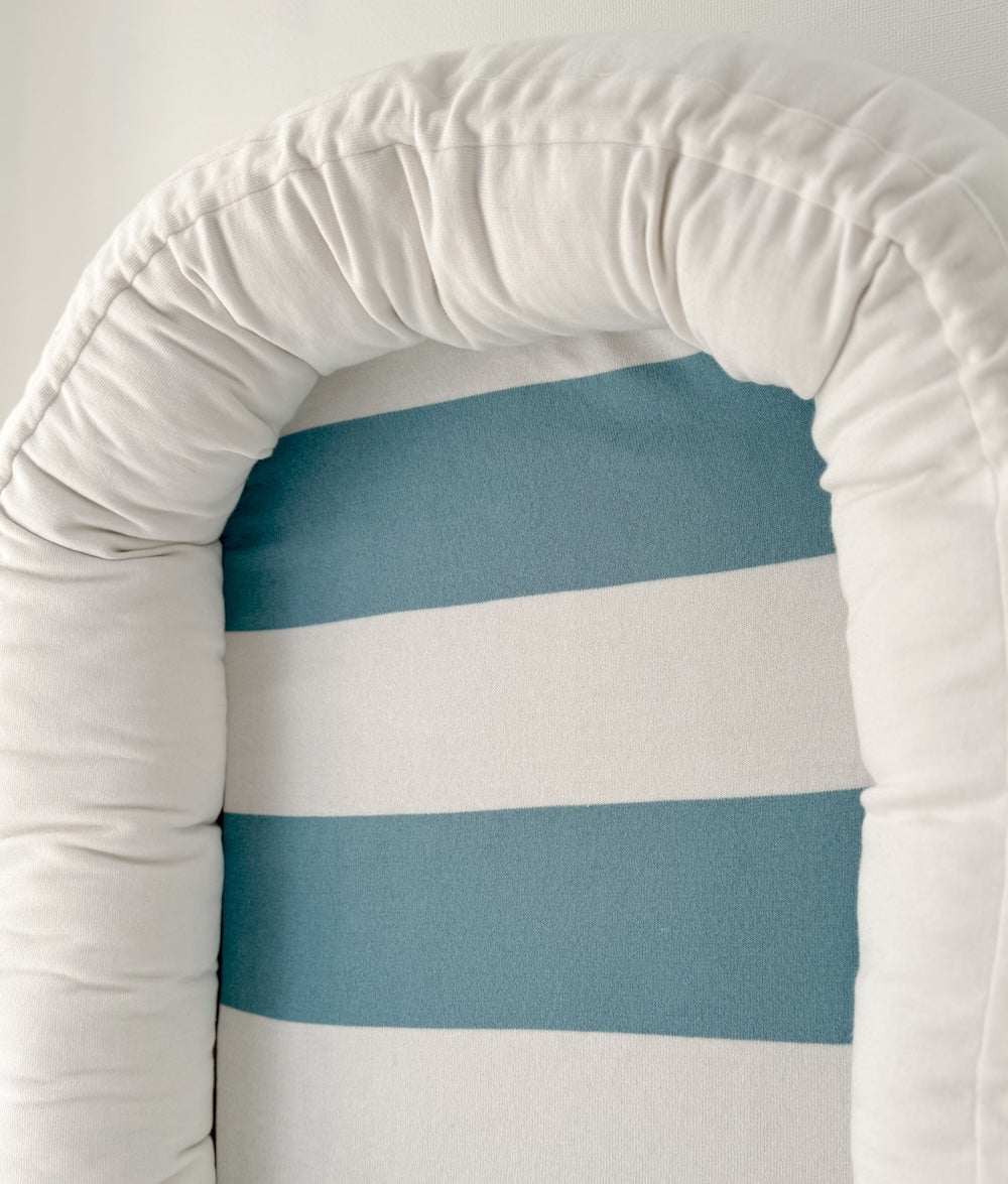 Bengali Baby | Portable Baby Lounger - Oasis Stripe