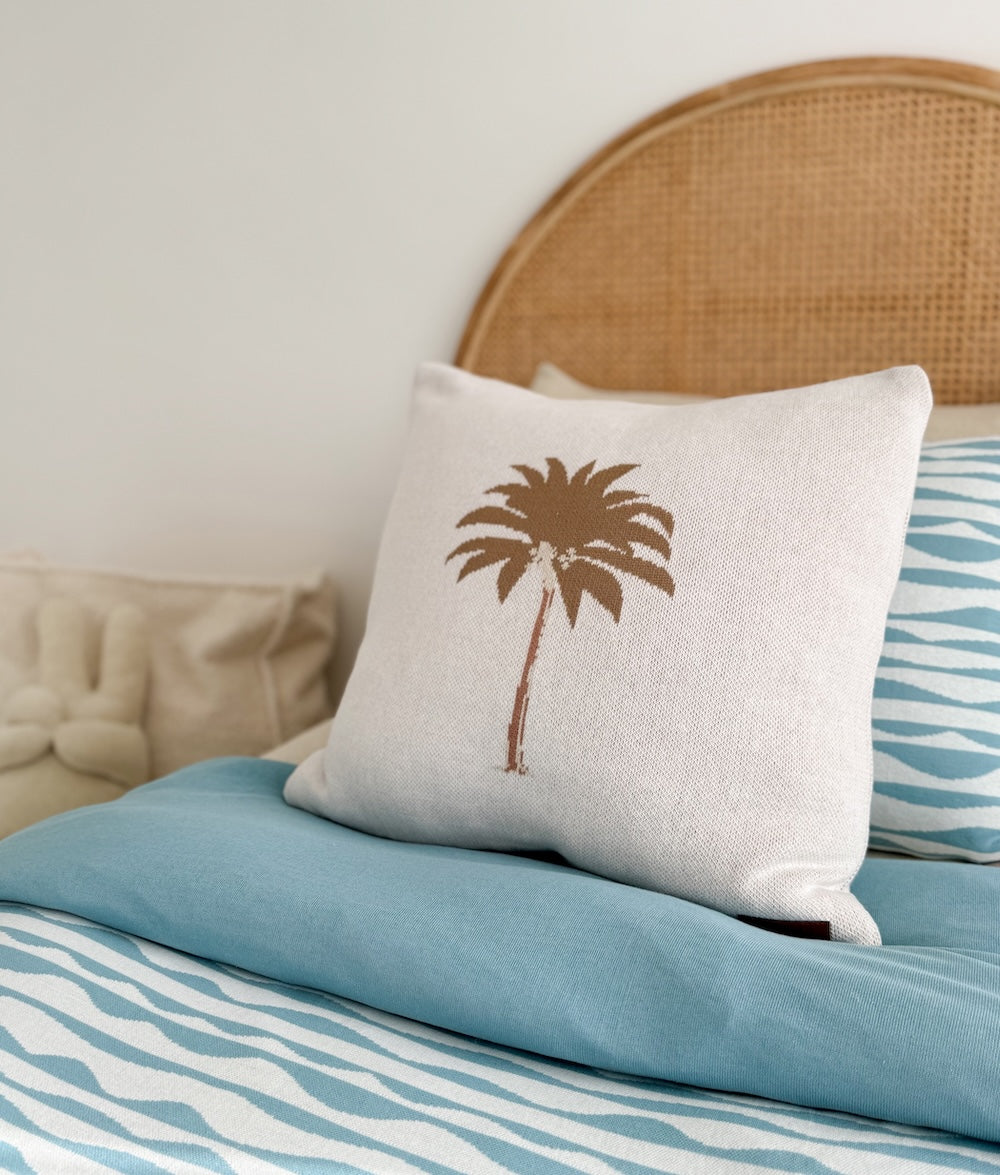 Bengali Home® Bedding | Khaki Palm Cushion Cover