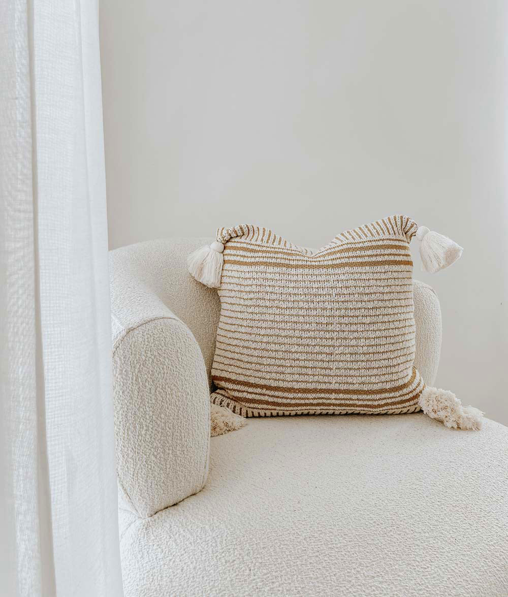 Bengali Home® Decor Mustard Stripe Cushion Cover