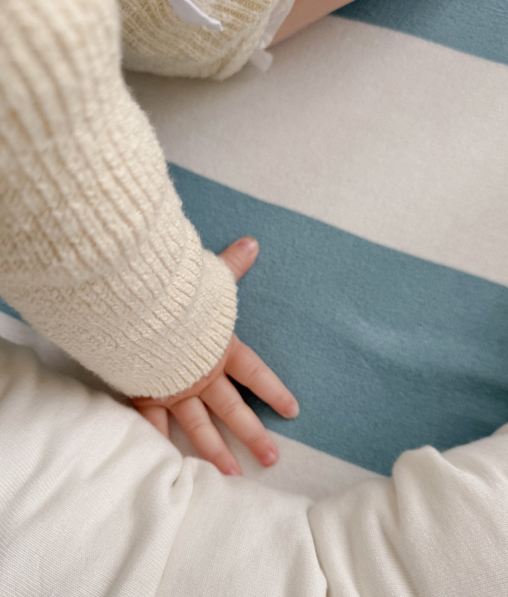 Bengali Baby | Portable Baby Lounger - Oasis Stripe
