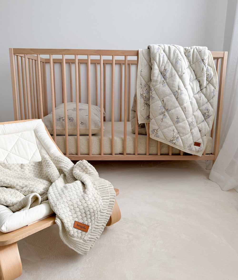 Bengali Home® | Nursery & Bedroom Decor - Vanilla Marle Pebble Blanket