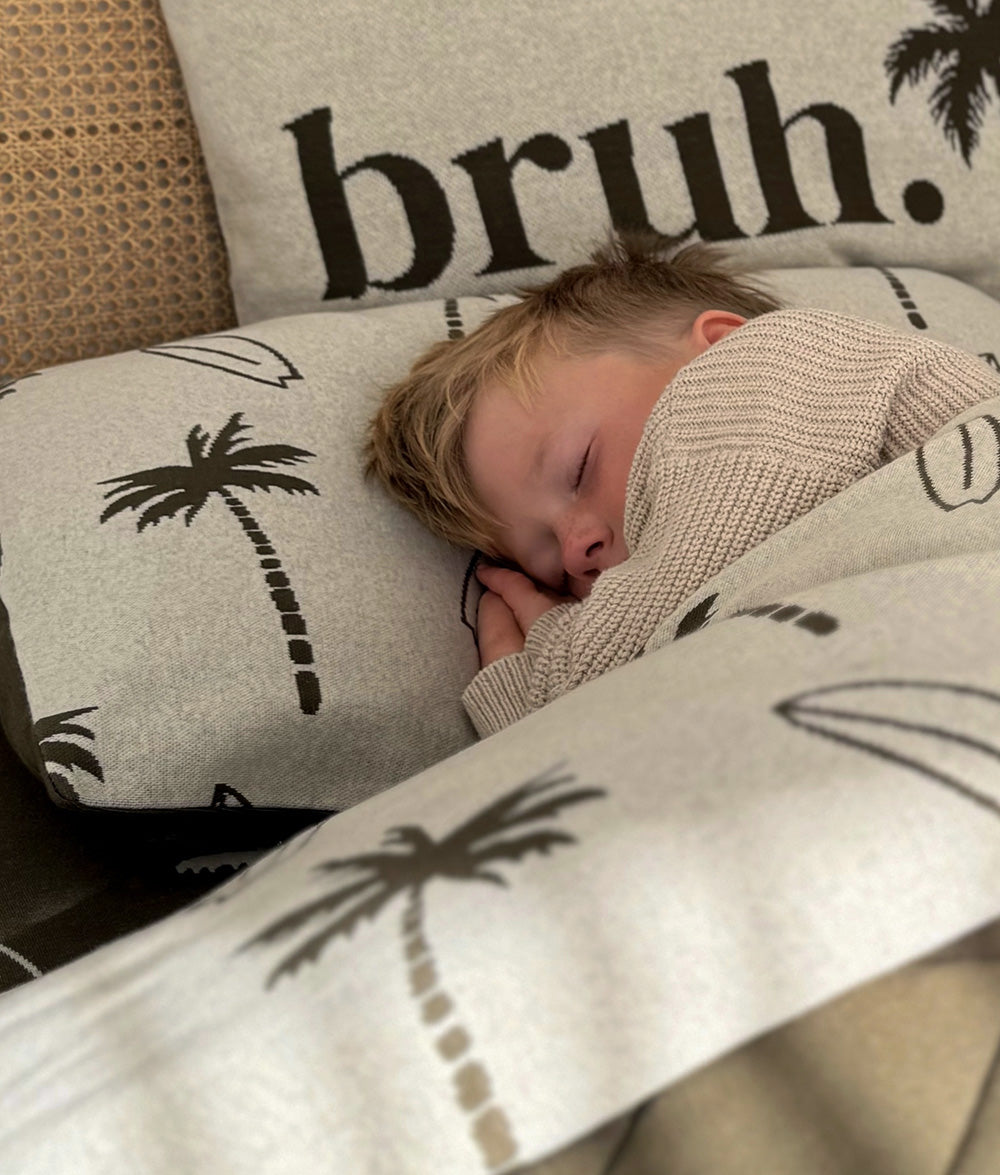 Pillowcase - Olive Surfing Palm