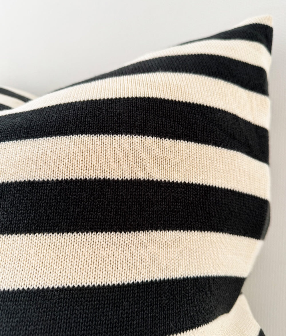 Bengali Home® | Home Decor - Charcoal & Salt Cushion Cover