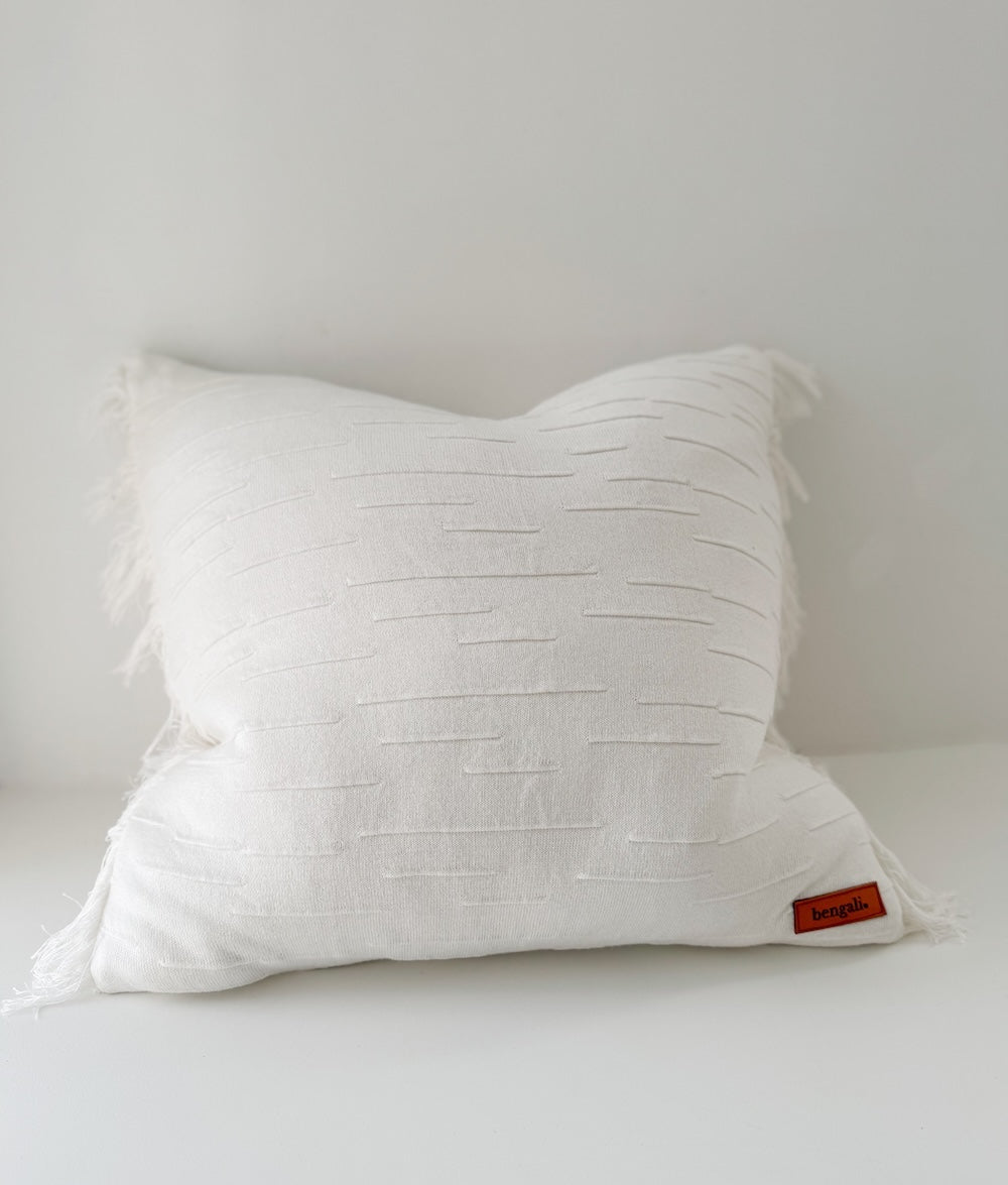 Bengali Home® | Home Decor - Ivory Flurry Cushion Cover