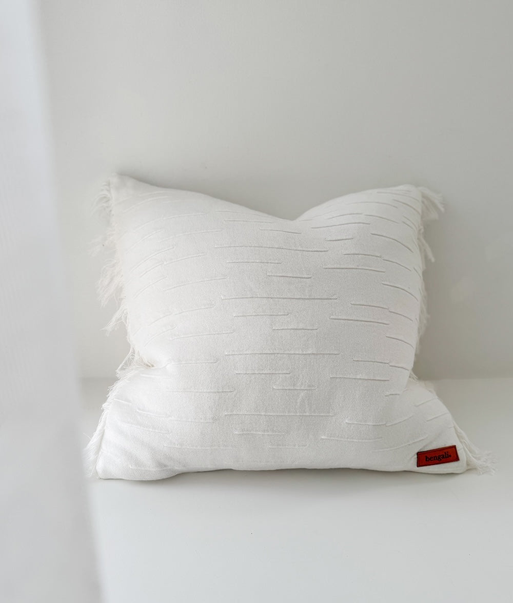 Bengali Home® | Home Decor - Ivory Flurry Cushion Cover