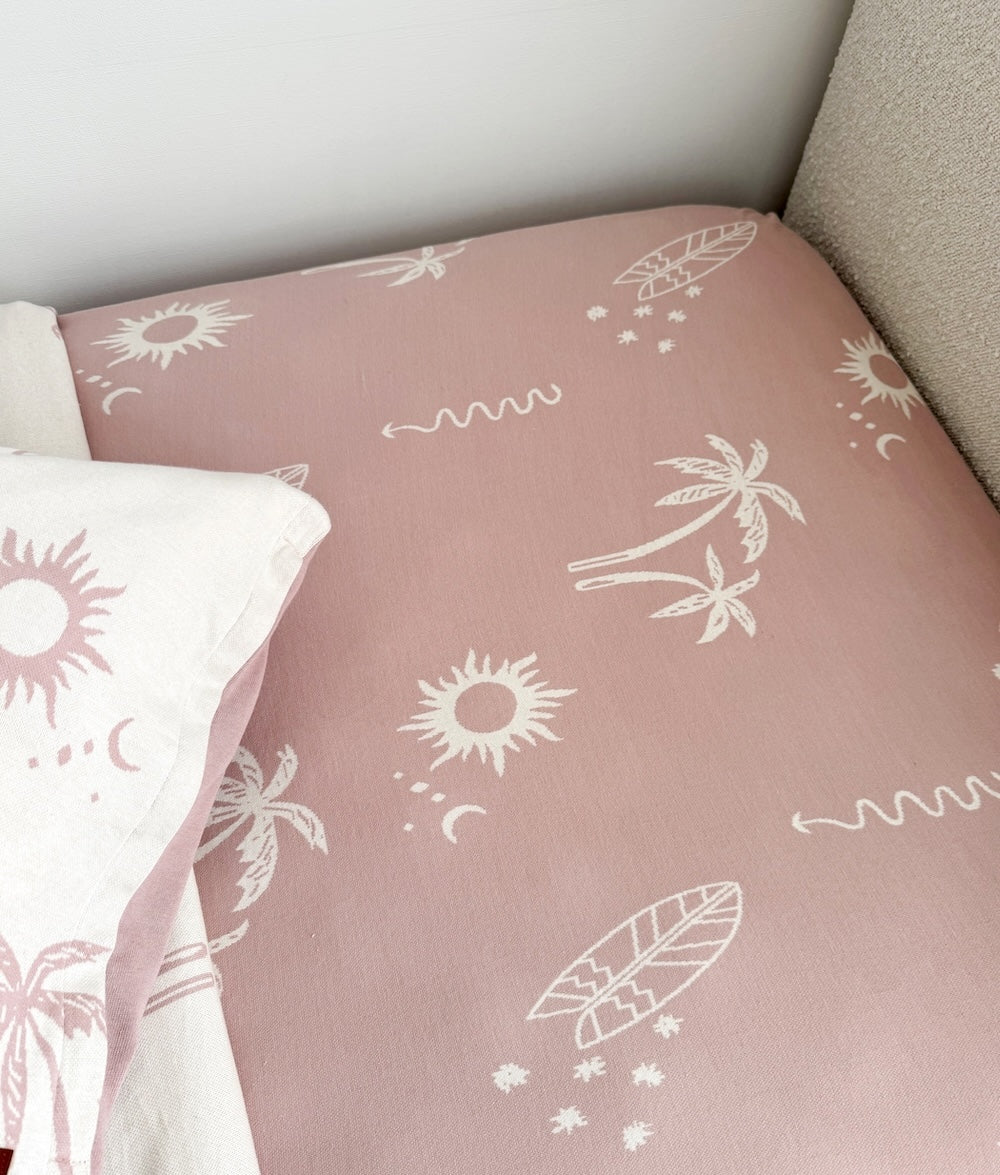 Bengali Home® Bedding | Fitted Jersey Cotton Sheet - Sun Kissed