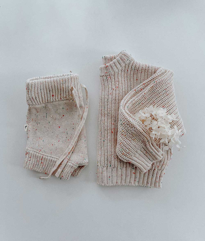 Bengali Baby | Cotton Knitwear Bloomer - Oatmeal