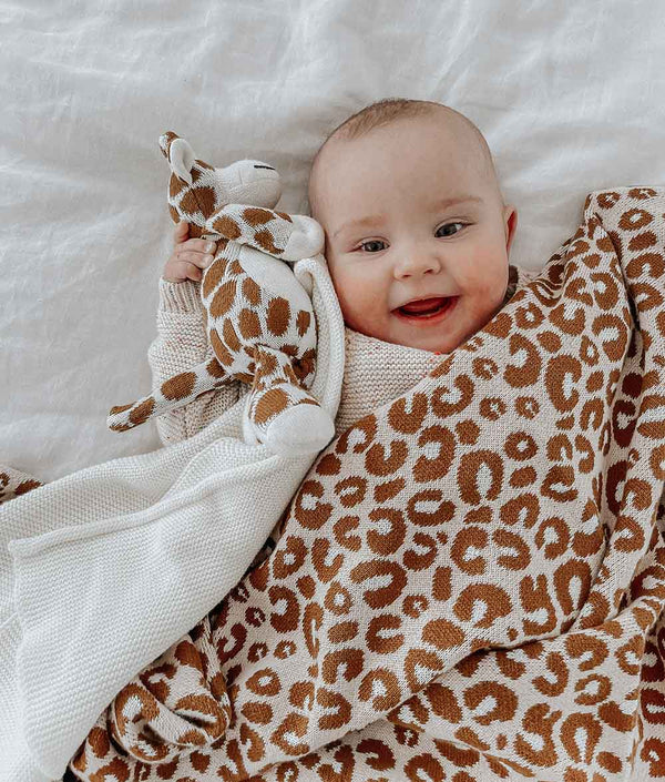Bengali Baby | Pure Cotton Leopard Blanket & Giraffe Comforter