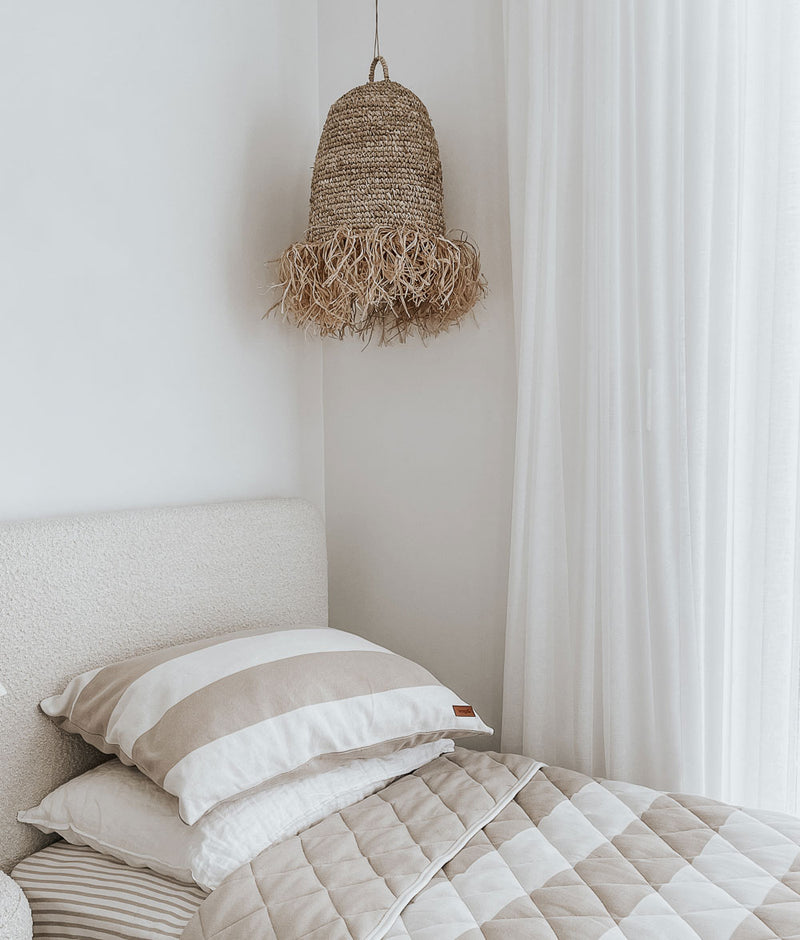 Bengali Home® | Kids & Bedroom Decor - Greige Stripe Pillowcase