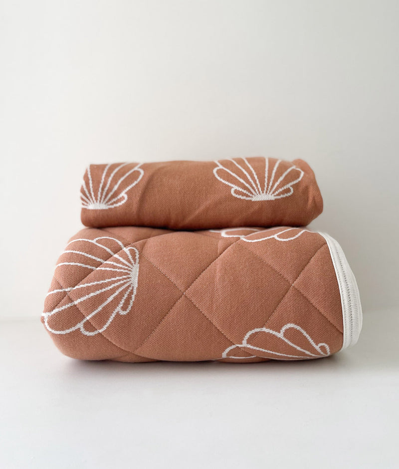 Bengali Bedding | Fitted Jersey Cotton Sheet - Toffee Clam