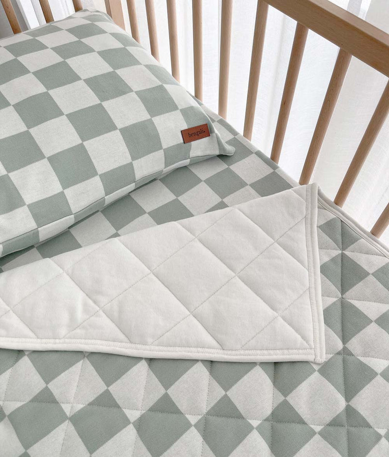 Bengali Home® | Kids & Bedroom Decor - Sage Gingham Pillowcase