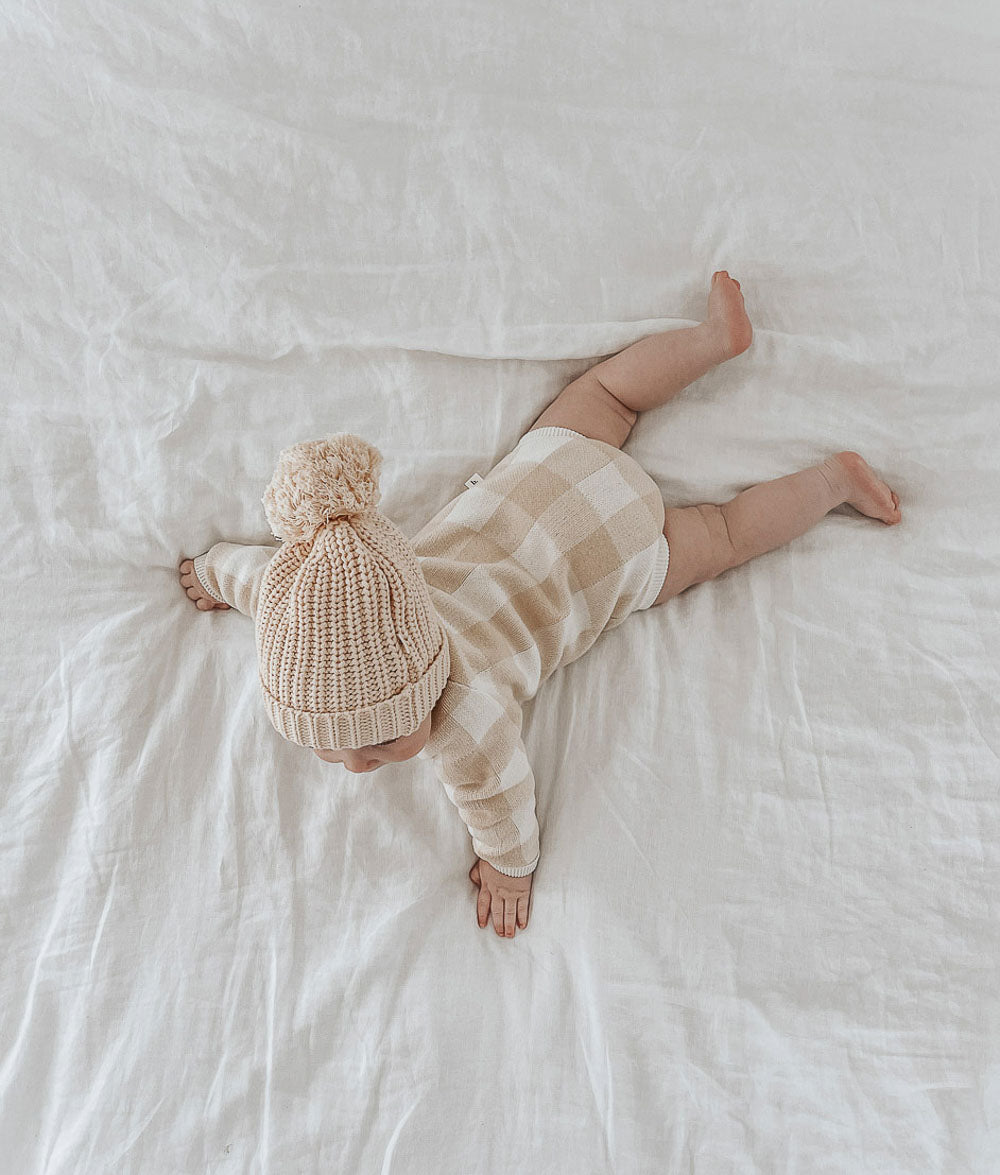 Bengali Baby | Knitwear Beanie - Chunky Tan