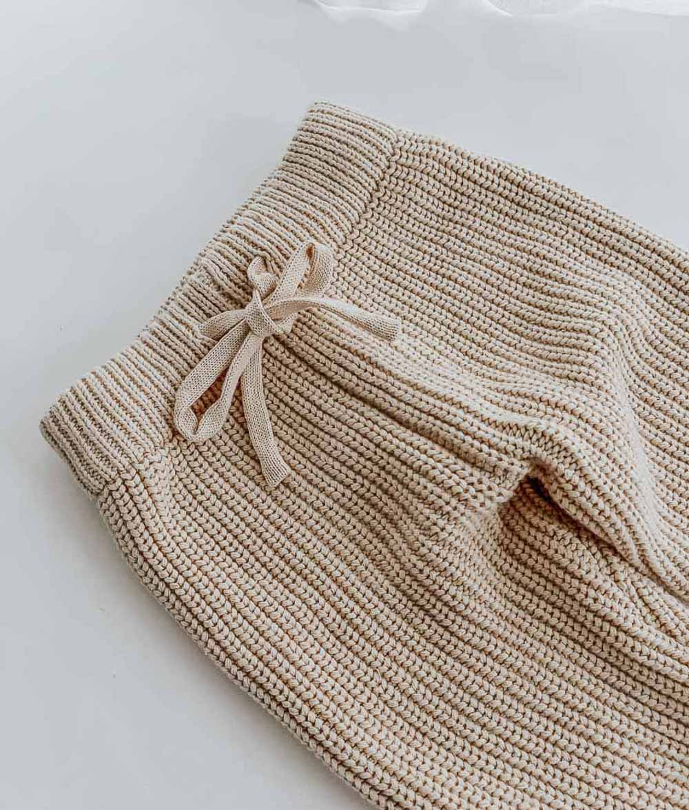 Bengali Baby | Knitwear Pants - Chunky Tan