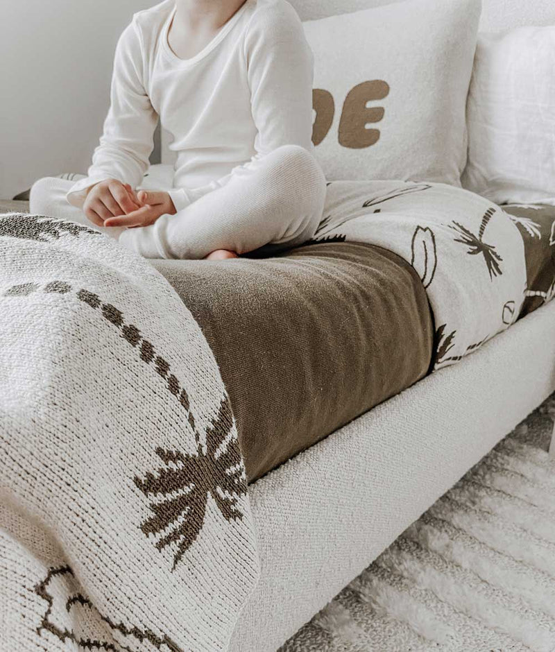 Bengali Baby Nursery Decor Surfing Palm Blanket Bengali Home