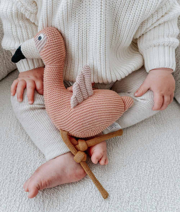 Bengali Baby & Kids | Natural Cotton Teddys - Florence the Flamingo
