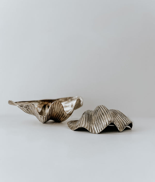 Bali Home™ | Balinese Brass Bowl - Small Clam Shell