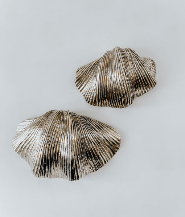Bali Home™ | Balinese Brass Bowl - Small Clam Shell