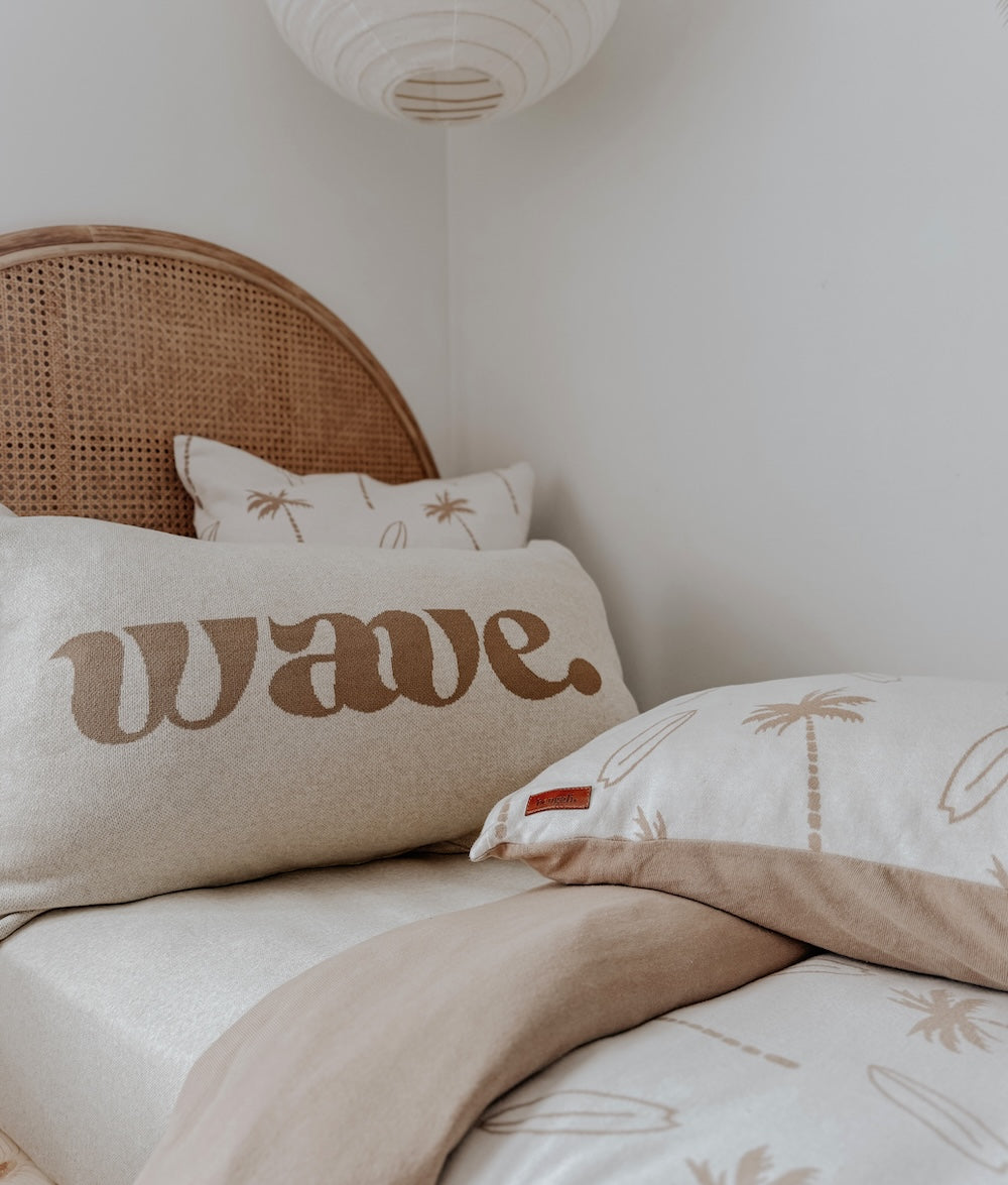 Bengali Home® | Kids & Bedroom Decor - Khaki Wave Pillowcase