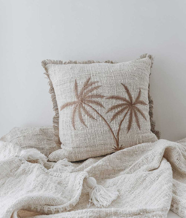 Bengali Home® | Balinese Decor - Double Palm Cushion Cover