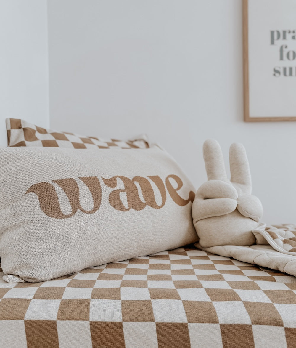 Bengali Home® | Kids & Bedroom Decor - Khaki Wave Pillowcase