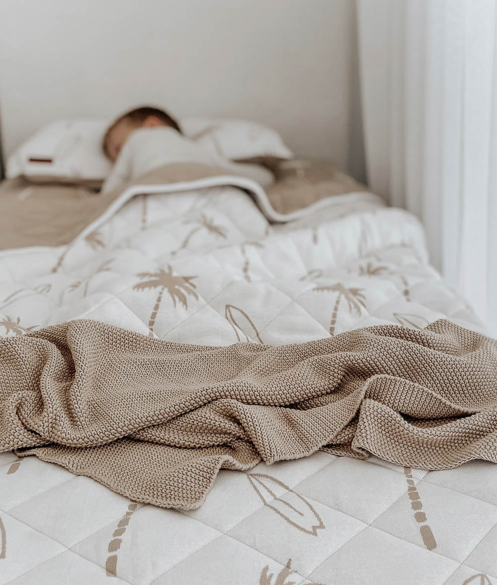 Bengali Baby | Nursery Decor - Allira Knitted Blanket in Natural