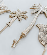 Bali Home™ | Balinese Brass Hooks & Hangers - Large Palm