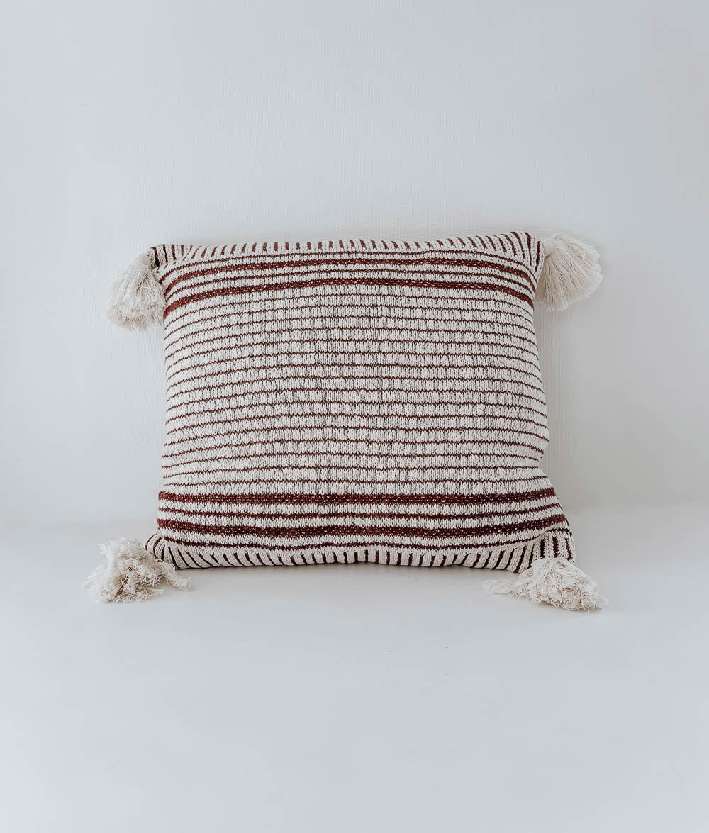 Bengali Home® | Decor - Maroon Stripe Cushion Cover