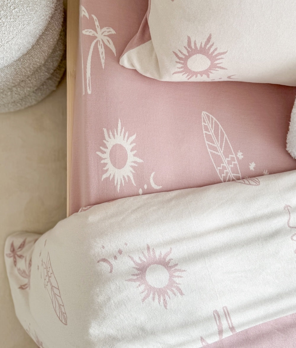 Bengali Home® Bedding | Fitted Jersey Cotton Sheet - Sun Kissed