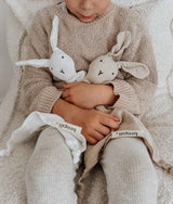 Bengali Baby | Muslin Cotton Bunny Lovey - Ivory