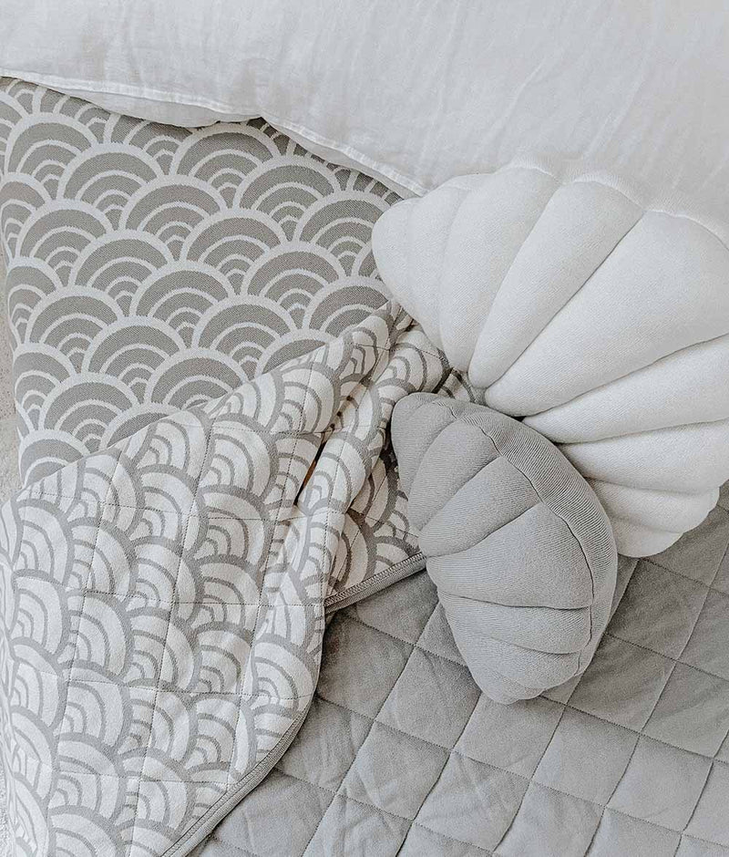 Bengali Baby Fitted Jersey Cot Sheet Misty Seashell Bengali Home