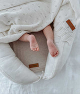 Bengali Baby | Portable Baby Lounger - Greige + Ivory