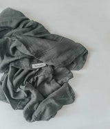 Bengali Baby | Bamboo Blend Swaddle Wrap - Charcoal Grey