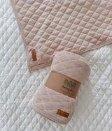 Bengali Baby | Cot & Single Bed Quilts - Nougat Pink + Ivory
