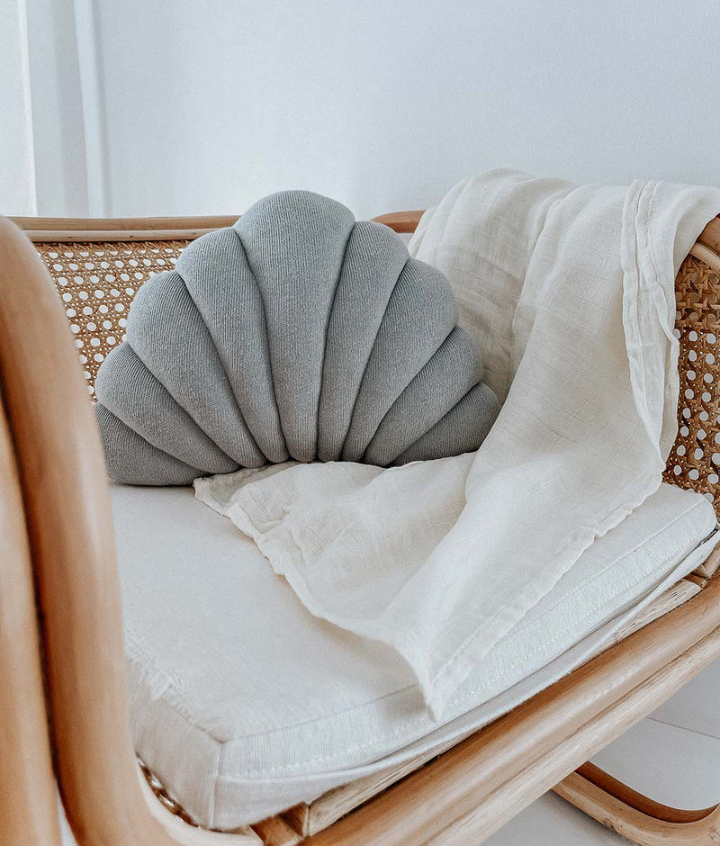 Bengali Home® | Nursery & Kids Room Decor - Shell Cushion Mist